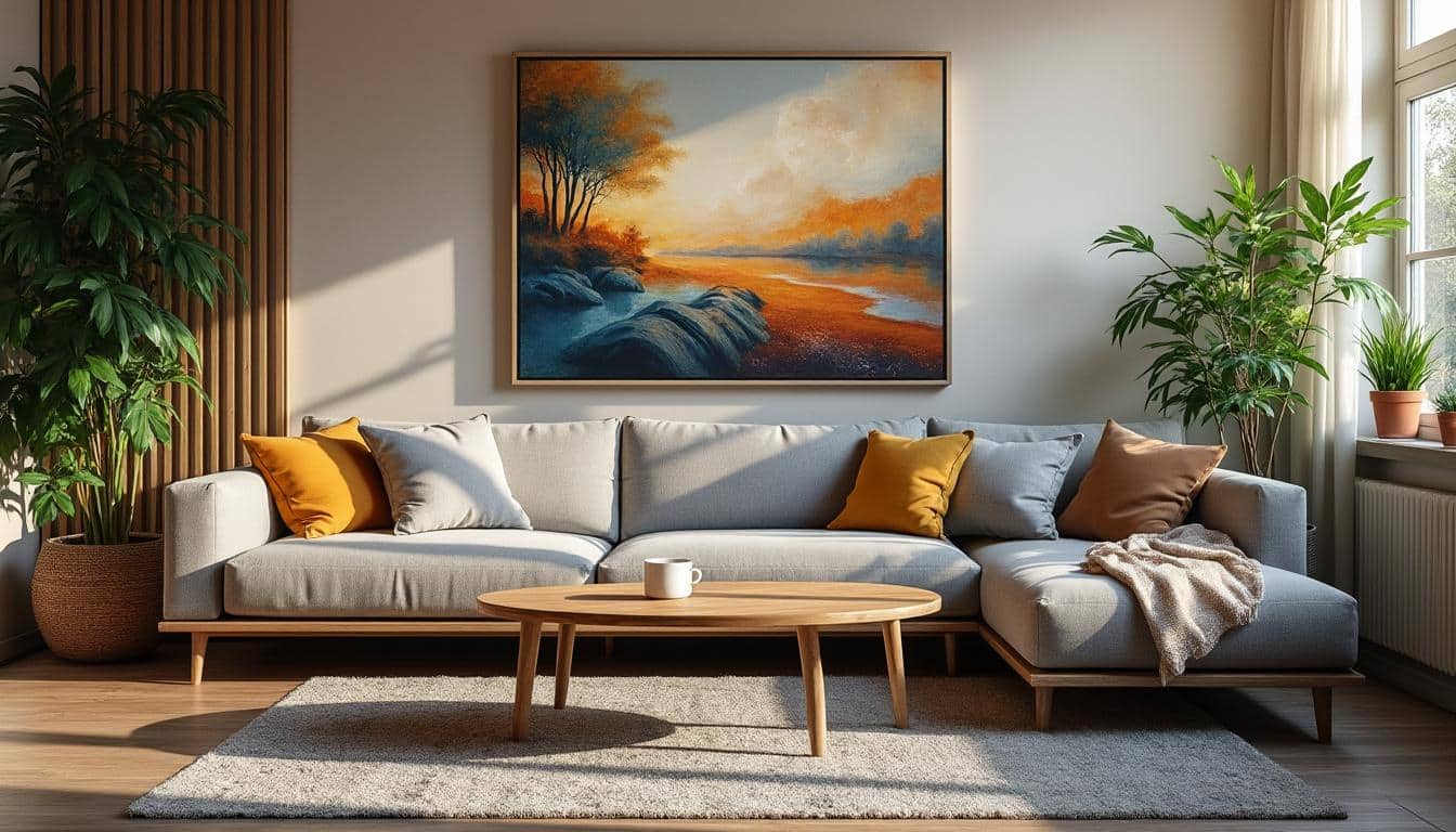 Comment décorer un salon moderne avec une affiche murale