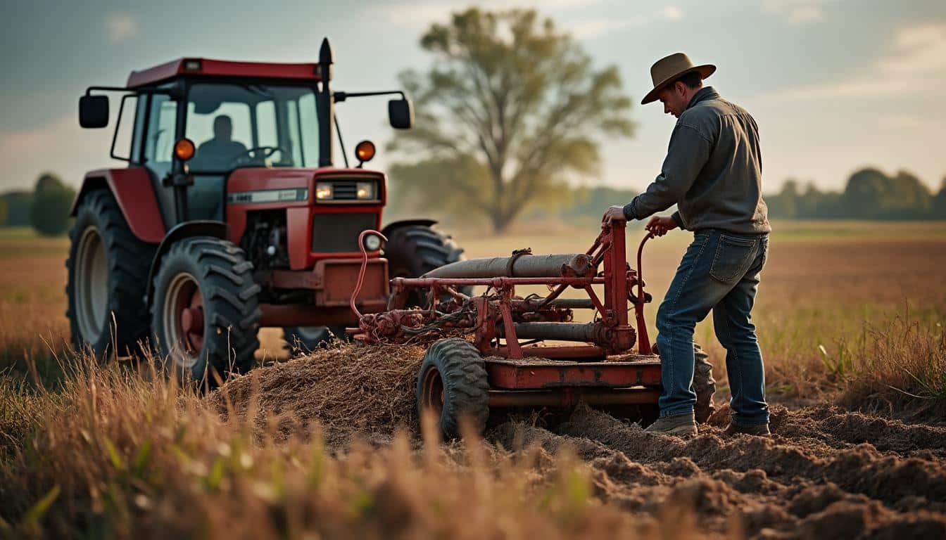 Illustration: Comprendre le fonctionnement du banc de scie alimenté par prise de force
