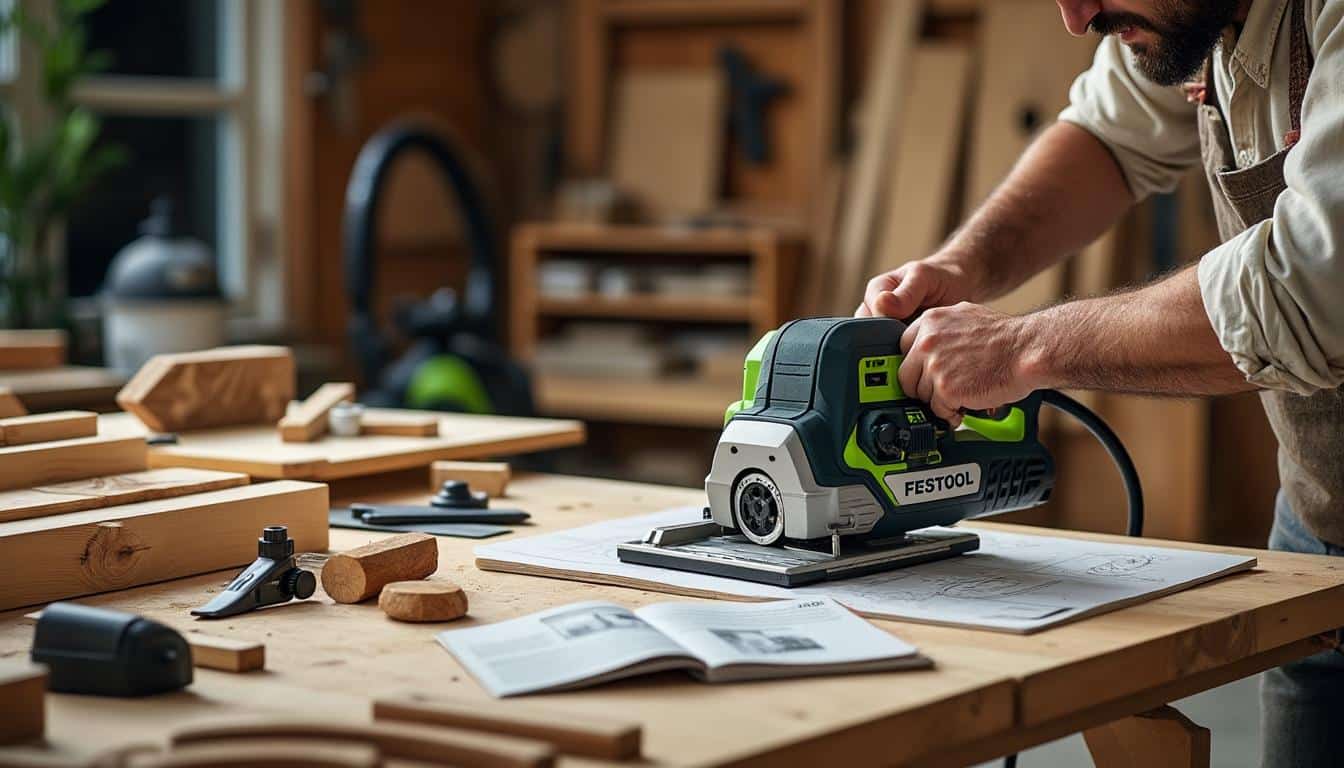 Illustration: Comment sélectionner et utiliser au mieux la Festool scie plongeante TS 55 pour vos projets ?