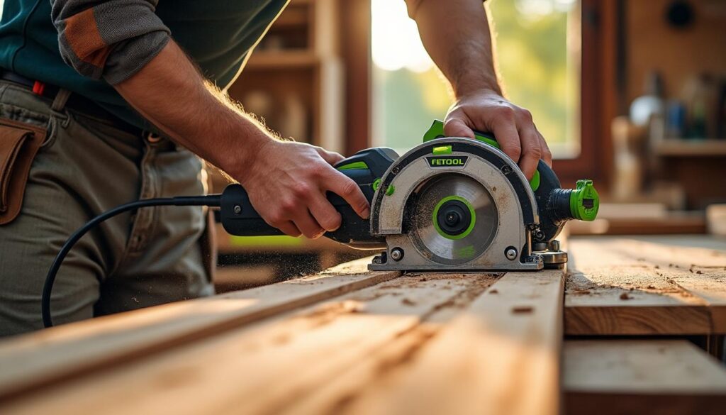 Festool scie plongeante TS 55 : précision et performance garanties