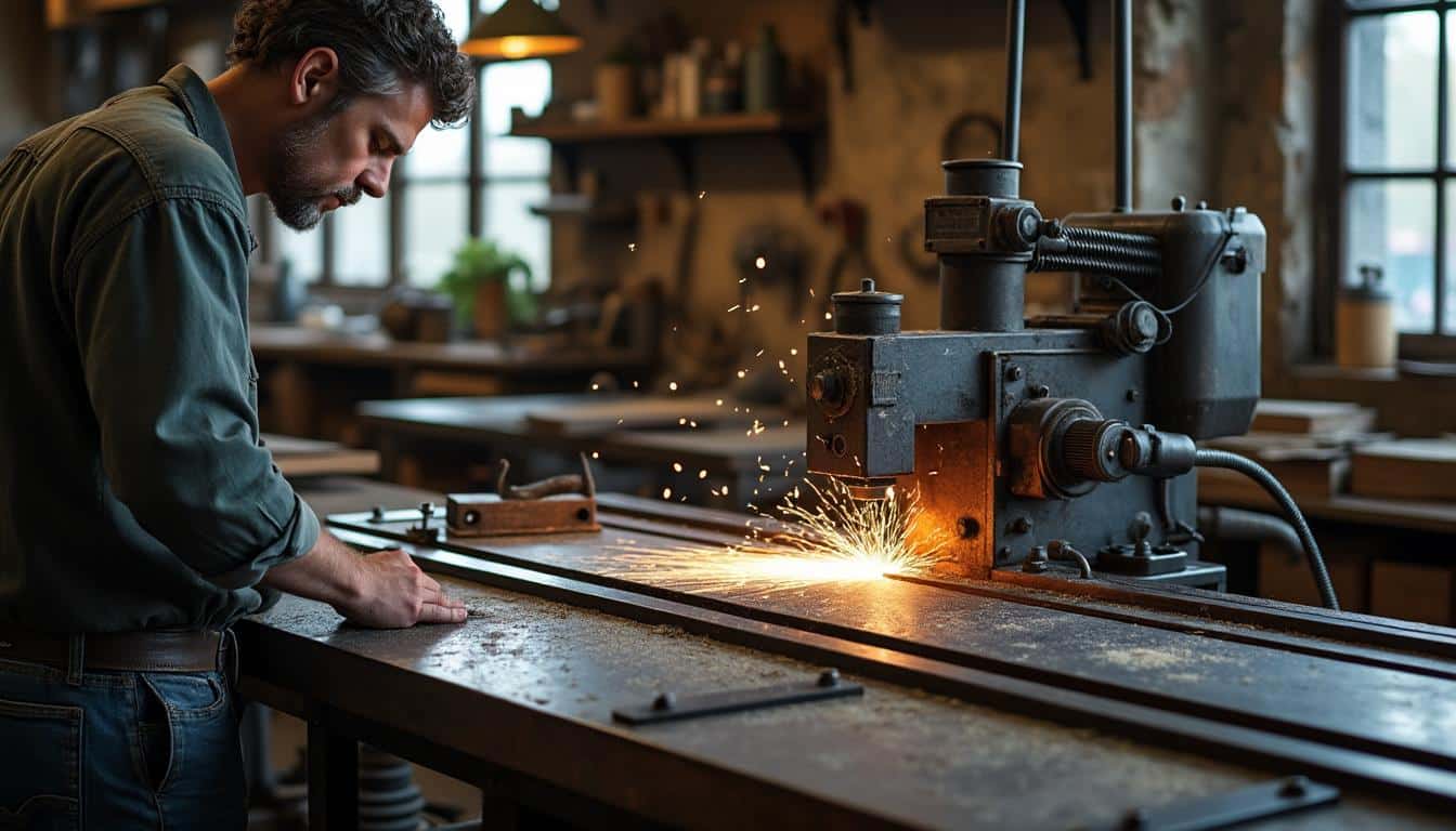 Illustration: Les mécanismes et caractéristiques techniques clés d’une scie à format d’occasion