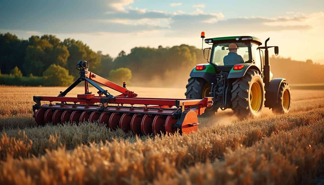 Illustration: Comprendre la scie circulaire 3 points pour tracteur : définition et usages