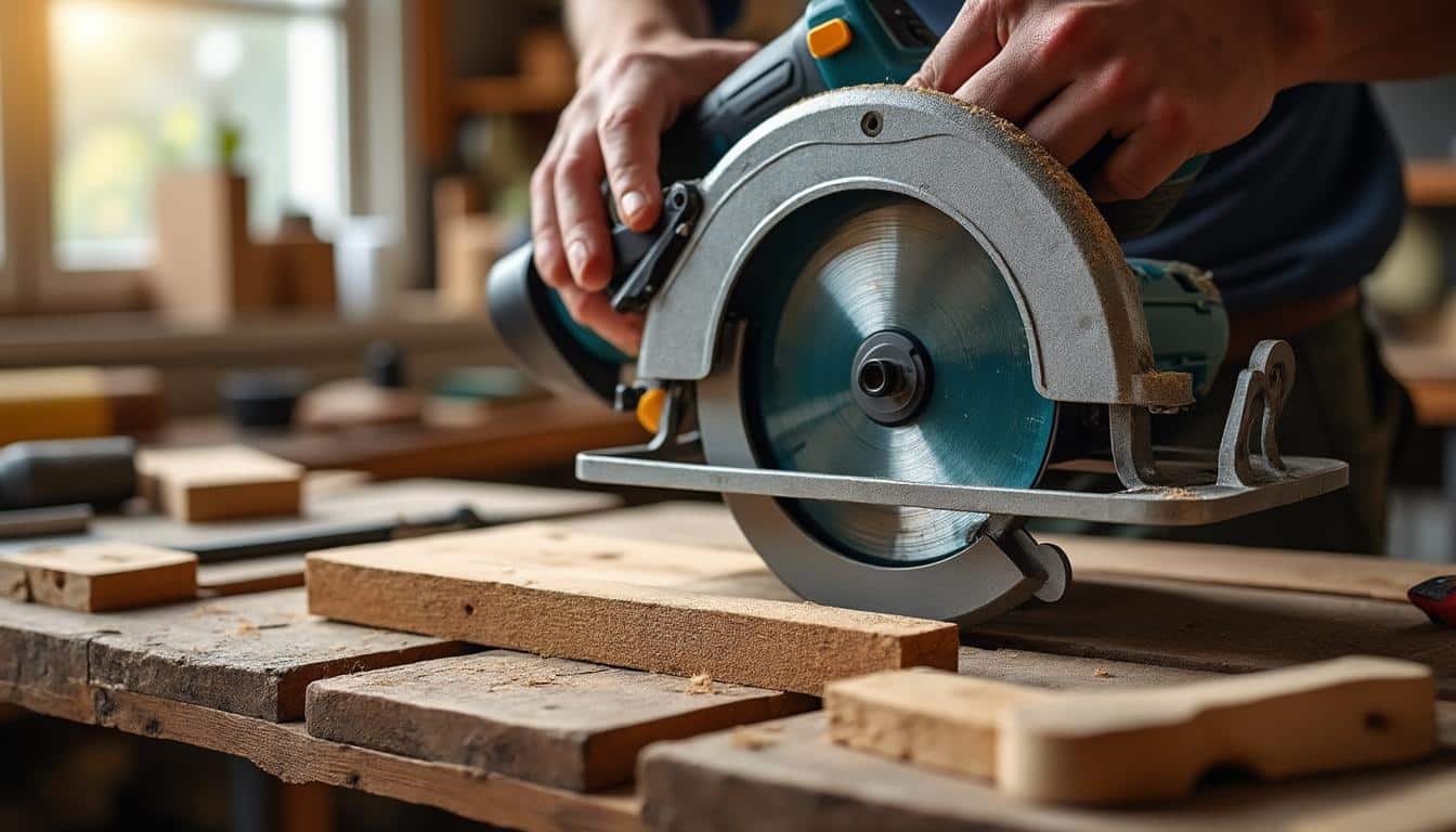 Illustration: Découvrir les composants et le fonctionnement précis de la scie circulaire fixe