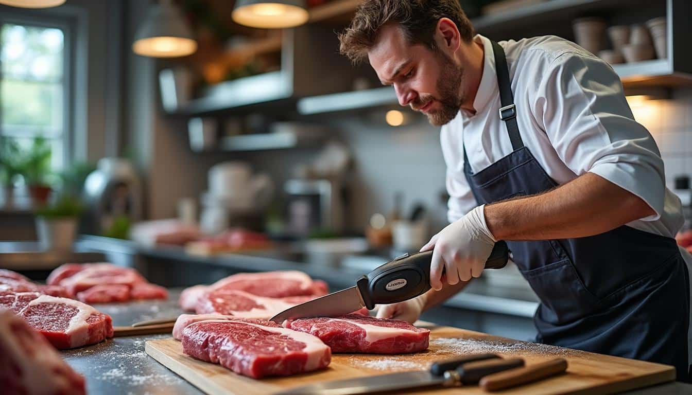 Illustration: Les avantages d’utiliser une scie électrique professionnelle pour la viande et les os