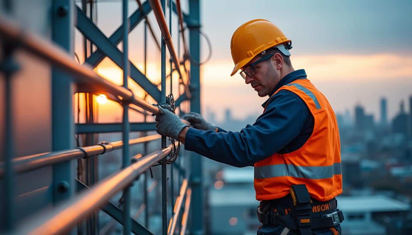 Illustration: Comprendre les lignes de vie et leurs composants sur toiture