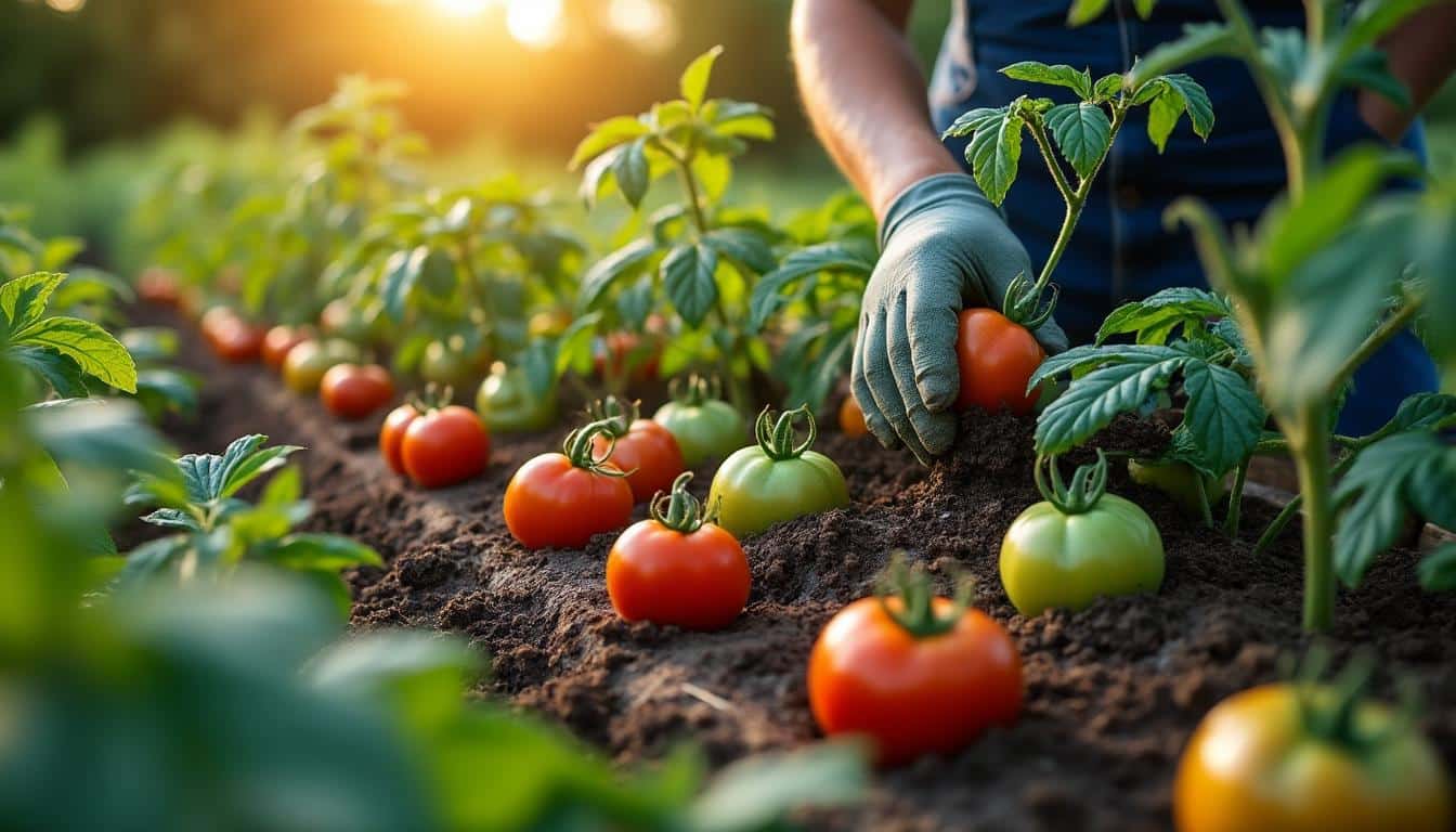 Illustration: Comprendre les besoins spécifiques des plants de tomates selon leur stade de croissance
