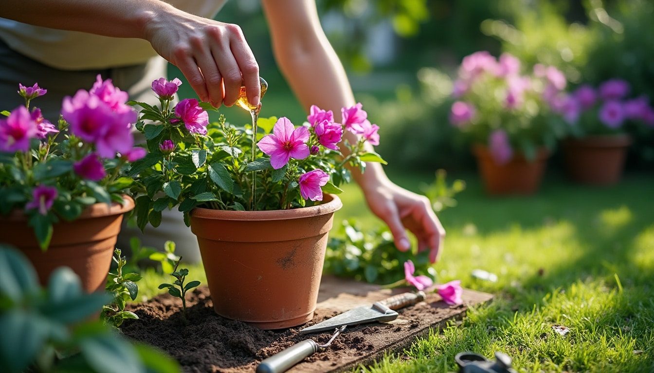 Engrais pour bougainvillier en pot : conseils pour une floraison éclatante