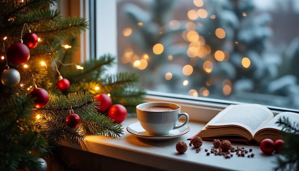 Décoration du rebord de fenêtre de Noël : idées et astuces créatives