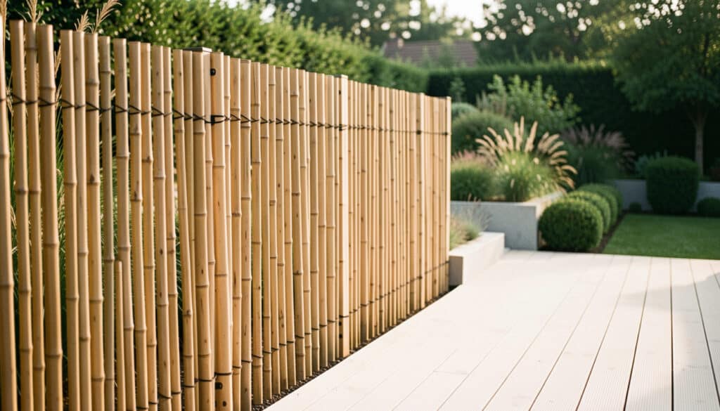 Clôtures en bambou : avantages, pose et durabilité