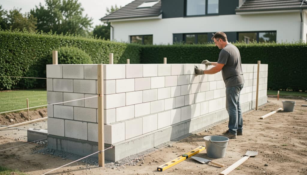 Construire un mur de clôture solide et bien pensé