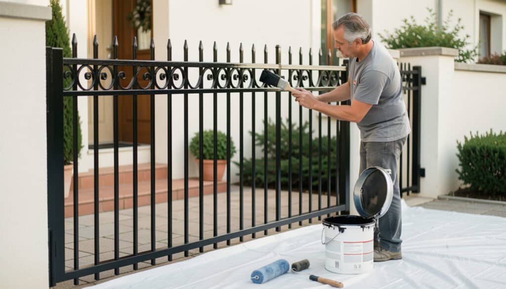 Peindre un portail en fer pour le protéger durablement