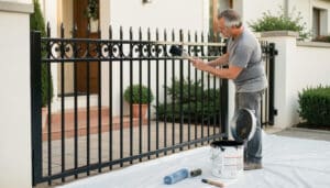 Peindre un portail en fer pour le protéger durablement