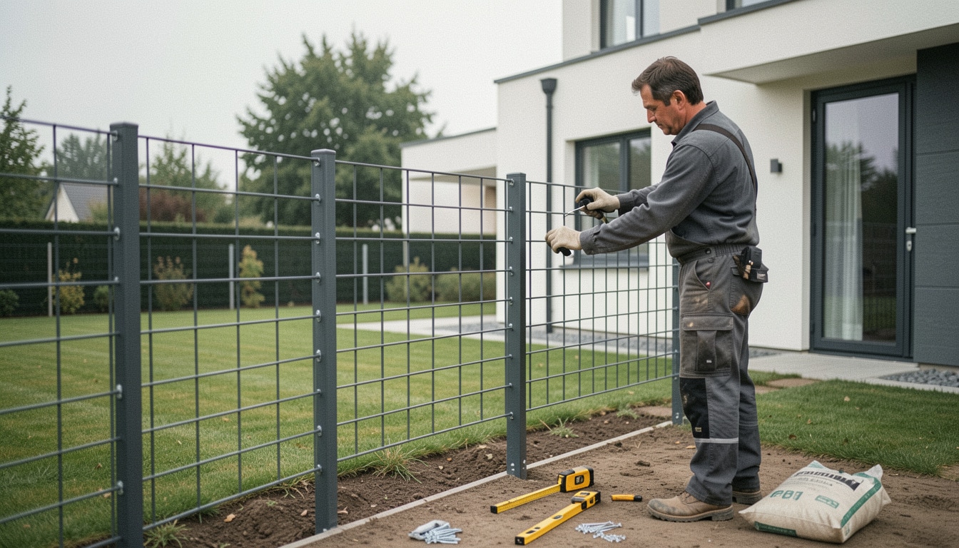Tarif de pose d’une clôture rigide : prix et budget